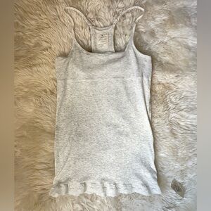 BNWT Vintage abercrombie & fitch grey ribbed lace cami